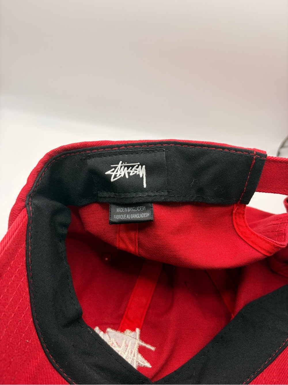 Red Stussy Baseball Cap - Men's Casual Hat - Picture 3 of 3